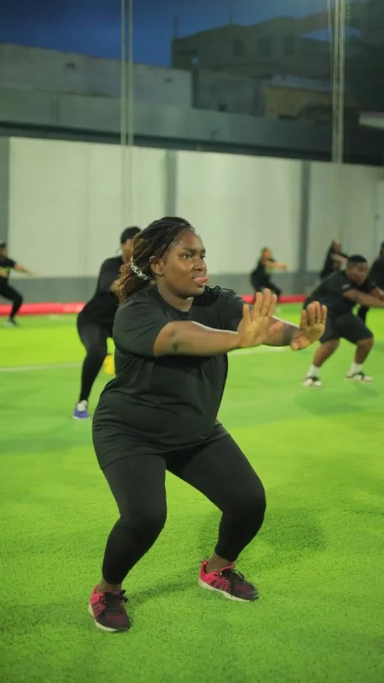 Un moment d’effort pendant les activités du collectif Miabécoach
